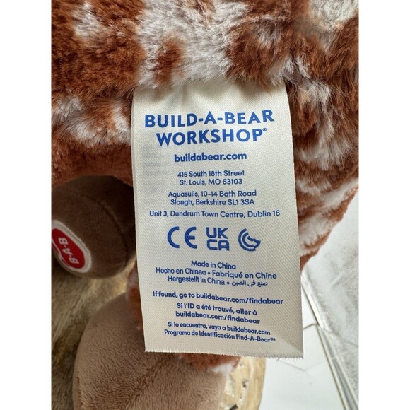 Build a Bear Longhorn Steer Brown Plush Cow University of Texas Mascot Farm BAB - Picture 7 of 8